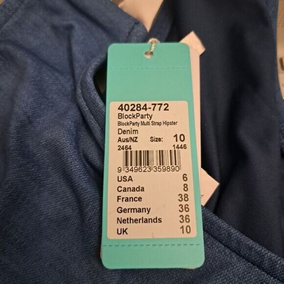 Seafolly Hipster Bikini Bottom Block Party Swim - Picture 7 of 7